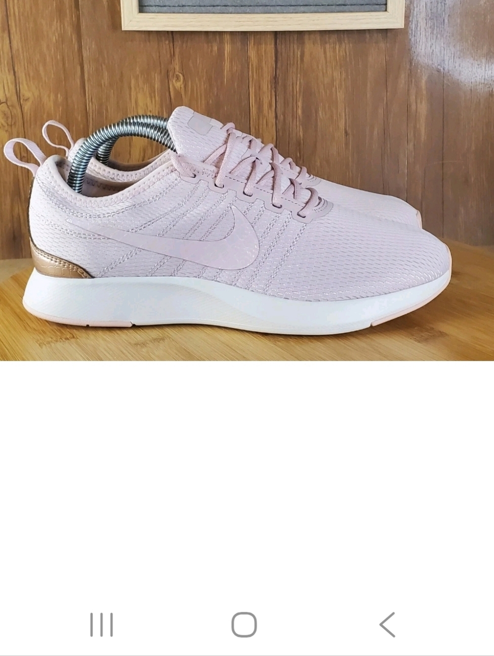 Women's NIKE DUAL-TONE RACER Rose/Metallic BRONZE 6Youth/ 7.5-8 Women's